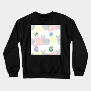 Bunny Easter pattern Crewneck Sweatshirt